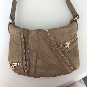Tan Marc Jacobs Purse with gold zippers